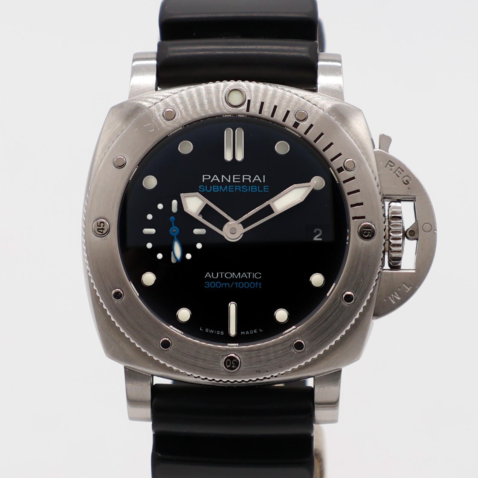 Panerai Luminor Submersible 42mm Steel PAM00973 Automatic Rubber