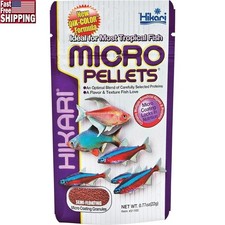 Superior Nutrition Micro-Pellets Fish Food Tetras Barbs Small Tropical Fish New