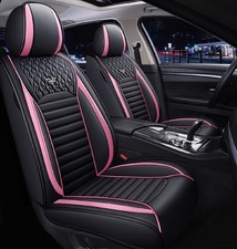 Leather Car Seat Covers 5 Seats Front Rear Full Set Universal Fit Leather Car Seat Covers 5 Seats Front Rear Full Set Universal Fit