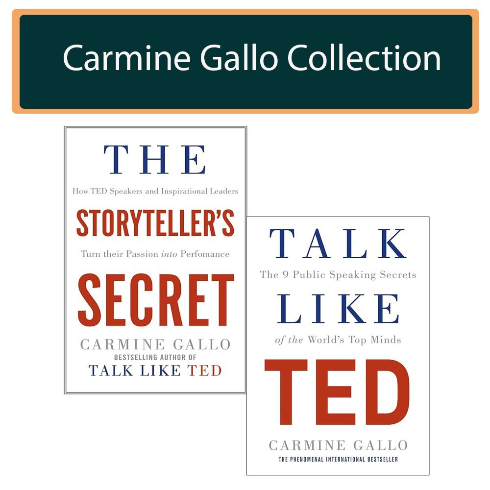 Carmine Gallo Collection 2 Books Set Storyteller's Secret, Talk Like TED