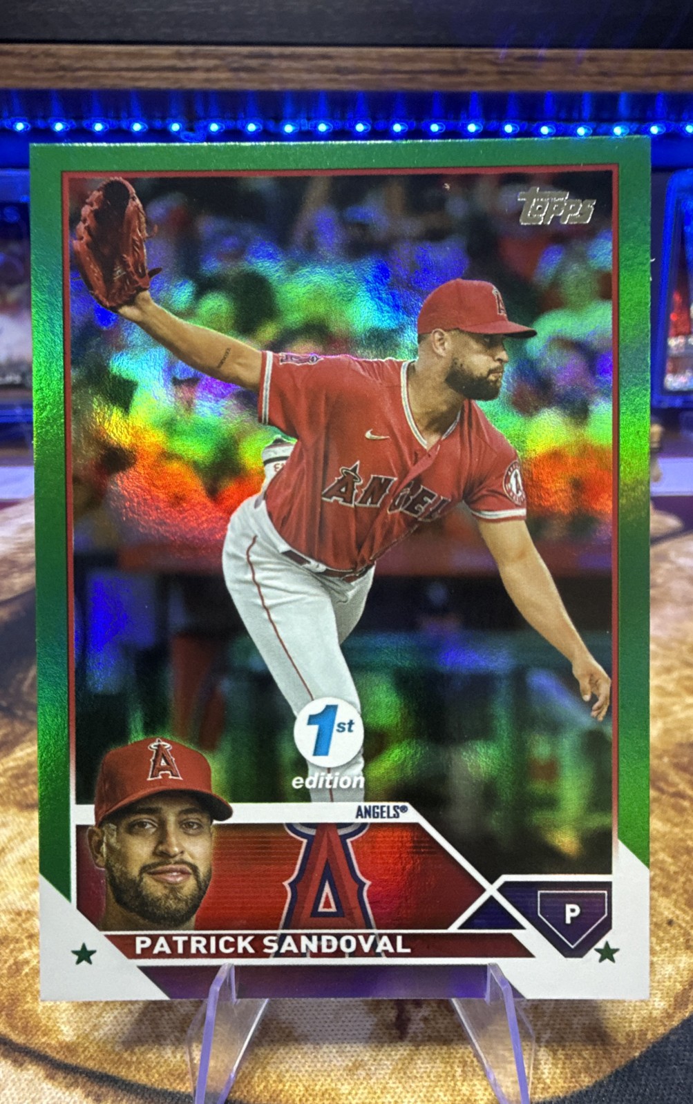 2023 Topps Series 1 1st Edition - Patrick Sandoval #327 Green Foil /150