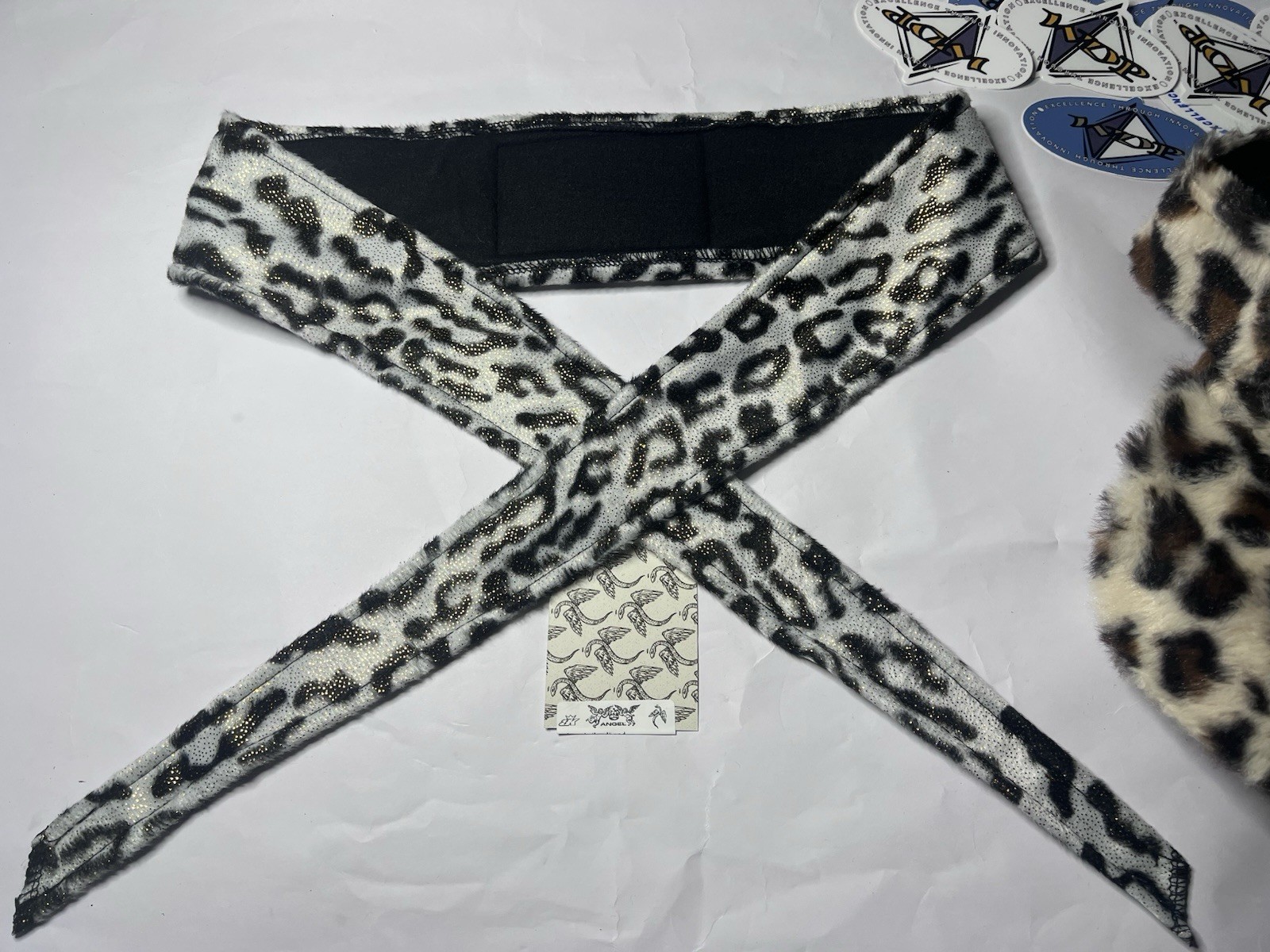 Angel Paintball Headband - Valhalla + Snow Leopard  Visor + Sticker Sheet Lot