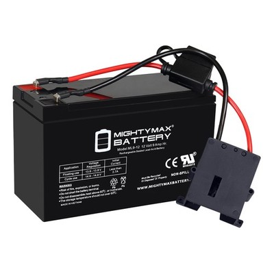 Mighty Max 12V 9AH F2 SLA Replaces NPL2 Battery Fire Engine 12V FUFER0611-2030