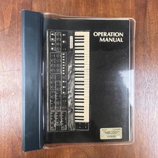 VINTAGE SEQUENTIAL ORIGINAL 1980 PROPHET-5 SYNTHESIZER OPERATION MANUAL