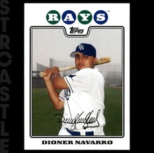 Dioner Navarro 2008 Topps #418 Tampa Bay Rays ⚾ Baseball Card