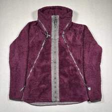 Kuhl Flight Jacket Women XSmall Purple Fleece Deep Pile Sherpa Pull Over