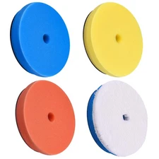 4 Pieces Buffing Polishing Pads 6 Inch Orbital Buffer Pads Hook and Loop Buff...