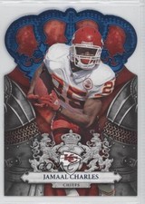 2010 Panini Crown Royale Blue 74/100 Jamaal Charles #49 0k0
