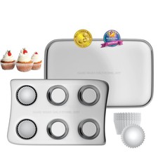 Kids  Oven Pan Set for Easy Bake Ultimate Oven  Includes Cupcake, Rectangula...