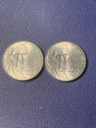 Photo of a 2024-P Jefferson Nickel from an eBay listing that sold on Jul 20, 2026