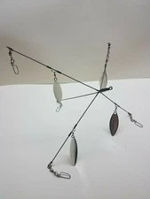 KC School'em 7-HD-5CL Umbrella Rig 5 Arm 4 Blade Striper Bass Rig