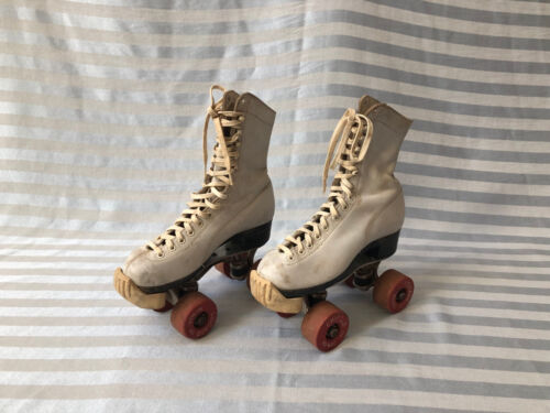 Bottes de patinage à roulettes vintage années 50 Fo-Mac Chicago 77G enfants taille 2 - Photo 1 sur 13