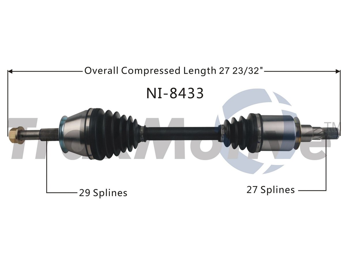 Front Left or Right CV Axle Shaft SurTrack NI-8433 for Infiniti