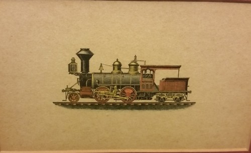 3 marcos antiguos estampados de tren de 11"" x 8"" - Imagen 7 de 8