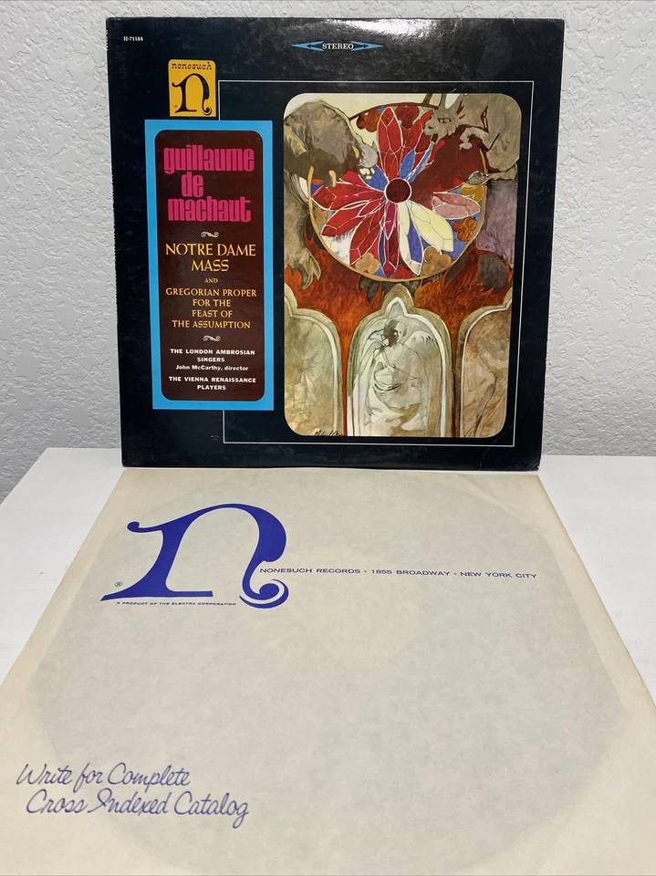 Guillaume de Machaut Notre Dame Mass Georgorian Proper Nonesuch H-71184 LP - Image 3 of 4