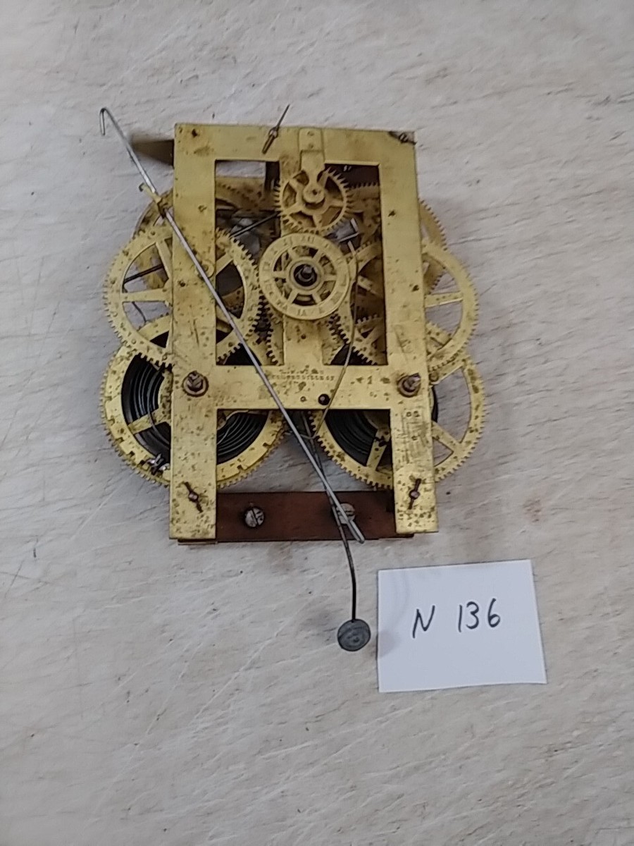 ANTIQUE WELCH BEEHIVE PARLOR CLOCK MOVEMENT