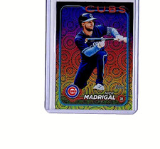 NICK MADRIGAL TOPPS SERIES 2 BASEBALL 2024 SUMMER HOLIDAY FOIL #515 CUBS