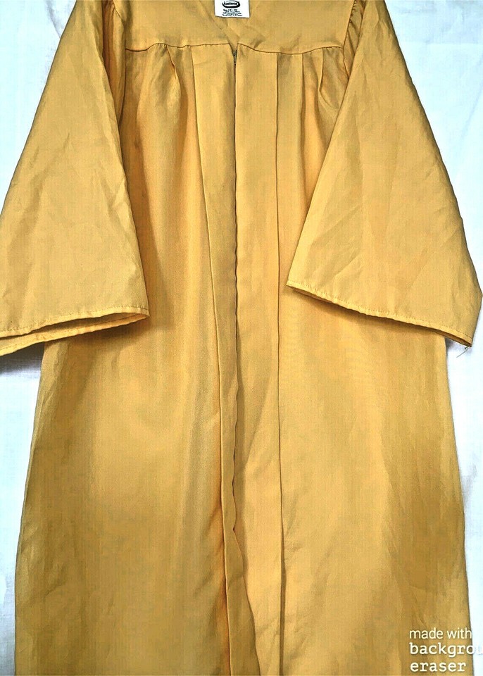 OLD GOLD YELLOW GRADUATION GOWN , CHOIR,ROBE ,CLERGY, JOST MATTE AND ...