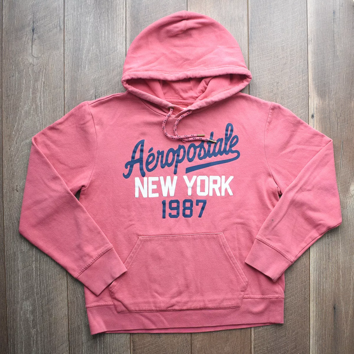 Buy Aeropostale Women Pink Brand Logo Hooded Sweatshirt 