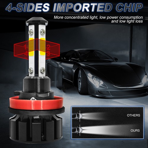 For Toyota 4Runner 2010-2020 LED Headlight Bulbs Kit High/low Beam + Fog Light - Picture 12 of 12