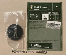 Axis & Allies Miniatures Base Set 2 PIAT Gunner #17/45 NEW A&A Minis