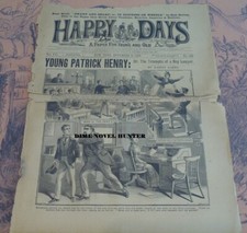 PATRICK HENRY STORY HAPPY DAYS #160 1897 FRANK TOUSEY TIRN FRONT CVR DIME NOVEL