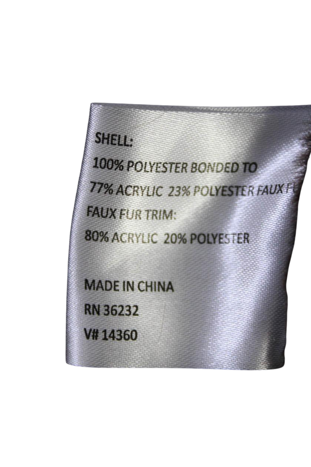 Gallery Womens Buton Front Faux Fur Lined Hooded Coat Brown Size 1X eBay