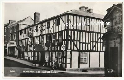 BROMYARD, Herefordshire, United Kingdom - THE FALCON HOTEL - Vintage rppc