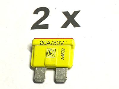 20A, 80V, 1KA DC, PKW, LKW, Elektrofahrz. Pudenz/Littelfuse.16670005202, 2 Stück