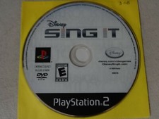 Disney Sing It Sony Playstation 2 PS2 Game Disc Only Free Ship