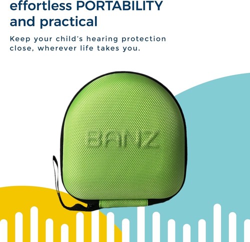 Estuche de viaje Banz Kidz Ear Muff 2+ años protección para auriculares verde ligero - Imagen 6 de 6