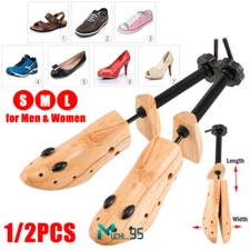 Ensanchador de zapatos de madera de dos vías Para hombres y mujeres Talla 5-13