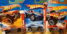 Hot Wheels Lot of 3 4x4 '70 Olds 442 W-30 '75 Corvette Stingray '71 Buick Rivier