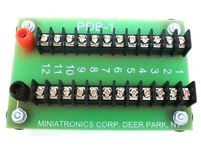 Miniatronics 12-Position Prewired Power Distribution Block Rated at 15 Amps PDB1