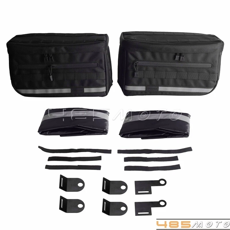 Нейлоновая седельная сумка дорожные сумки для Harley Dyna Softail Touring Sportster XL883 1200 - Изображение 3 из 4