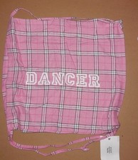 NWT Just Marvy Plaid Drawstring Backpack dance tote