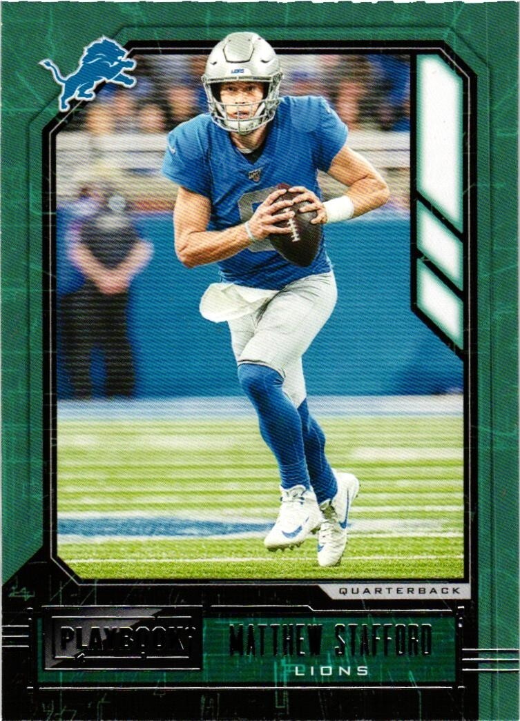 2020 Panini Playbook #66 Matthew Stafford Detroit Lions NrMt Free Shipping