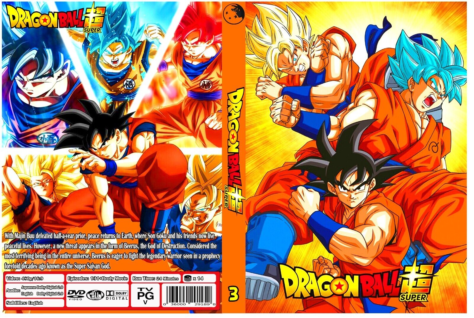 Dragon Ball,Ball Z,Ball GT,Ball Super Collection Complete Tv Series,639  episodes