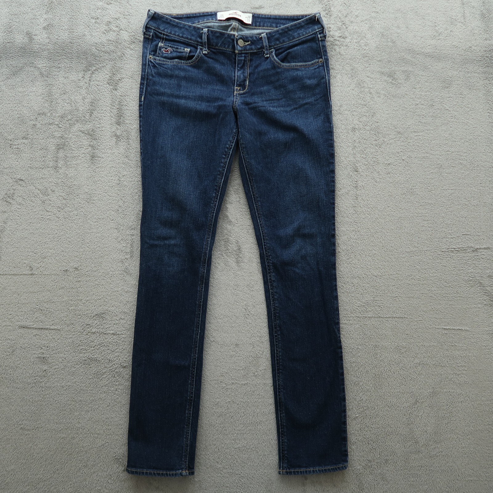 Hollister Jeans Women's 7R Blue Low-Rise Skinny Pants 30x32-Measured Stretch