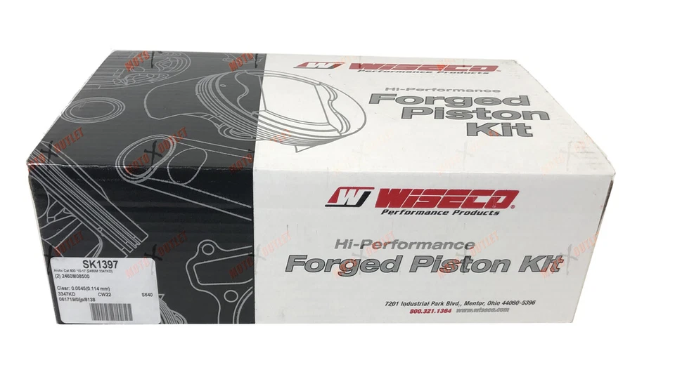 Комплект поршней Wiseco Arctic Cat 800 2010–2017 M8 F8 M8000 F800 XF Top End SK1397 - Изображение 3 из 4