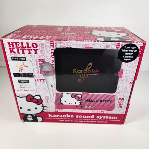 ISING Hello Kitty Karaoke Sound System Pink/White Dock with IPHONE/PAD
