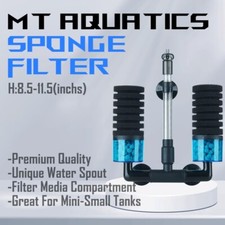 Filtro de esponja bio MT Aquatics PREMIUM cría de camarones para acuario pecera II
