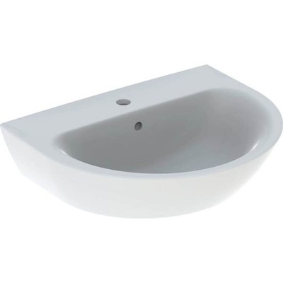 Geberit Waschtisch Renova 60 x 48 cm weiß mit Hahnloch und Überlauf
