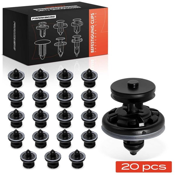 Frankberg 20X NYLON-CLIP Schwarz StoßFÄNger Passend FüR Audi A4 A6 VW Caddy Craf-image