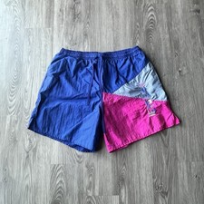 Vintage 90s Umbro Sand Soccer Shorts Adult XL Colorblock Made In USA Embroidered