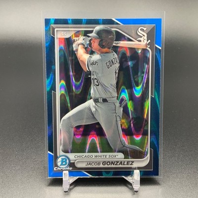 2024 Bowman Chrome Jacob Gonzalez Blue RayWave Refractor /150 TTC4982