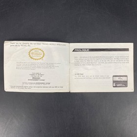 Cartucho de juego Tecmo World Wrestling NES 1990 con manual y funda Nintendo