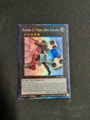 Number 67: Pair-a-Dice Smasher (CR) JUSH-EN058 Justice Hunters 1st Edition - Photo 1/4