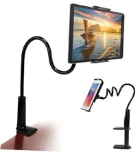 Gooseneck Tablet Holder Cell Phone Holder, Universal 360° Flexible Tablet a01