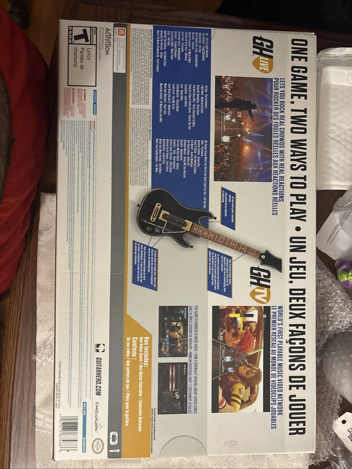 Guitar Hero Live Bundle Nintendo Wii U, 2015 New in Box - Image 2 of 2